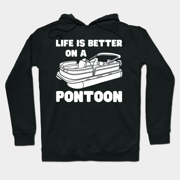 Pontoon Lover Hoodie by HobbyAndArt